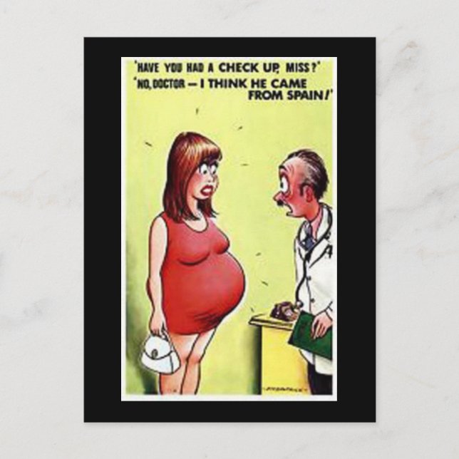 Cartão Postal Cartão-postal Comic Antigo (Frente)