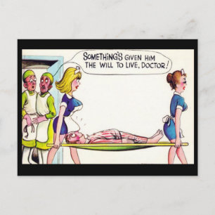 Cartão Postal Cartão-postal Comic Antigo