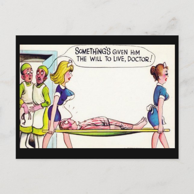 Cartão Postal Cartão-postal Comic Antigo (Frente)