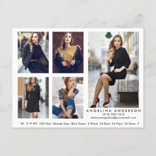 Cartão Postal Cartão-postal Comp Fotográfico do Ator 5 Wht