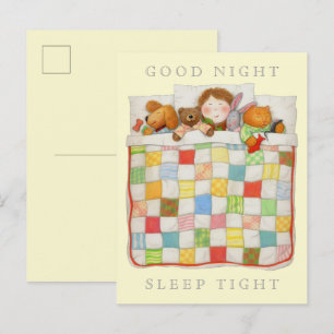 Cartão Postal Cartão-postal COZY QUILT / Amarelo
