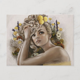 Cartão Postal Cartão-postal "Craspedia" de Pintura