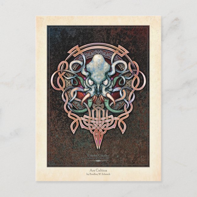 Cartão Postal Cartão-postal Cthulhu Ctheltic (Frente)