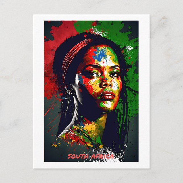 Cartão Postal Cartão-postal da África do Sul - Coleção Mundial d (Frente)