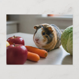 Cartão Postal Cartão-postal da Apple Carrot da Guiné Cavia