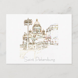 Cartão Postal Cartão-postal da Arquitetura Rússia da Cidade de P