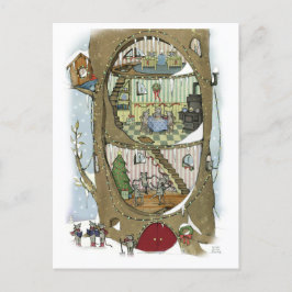 Cartão Postal Cartão-postal da árvore de rato de Natal