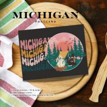Cartão-postal da Aventura de Campanha do Michigan