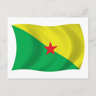 Cartão Postal Cartão-postal da Bandeira da Guiana Francesa