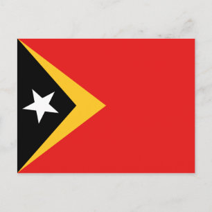 Cartão Postal Cartão-postal da bandeira de Timor Leste