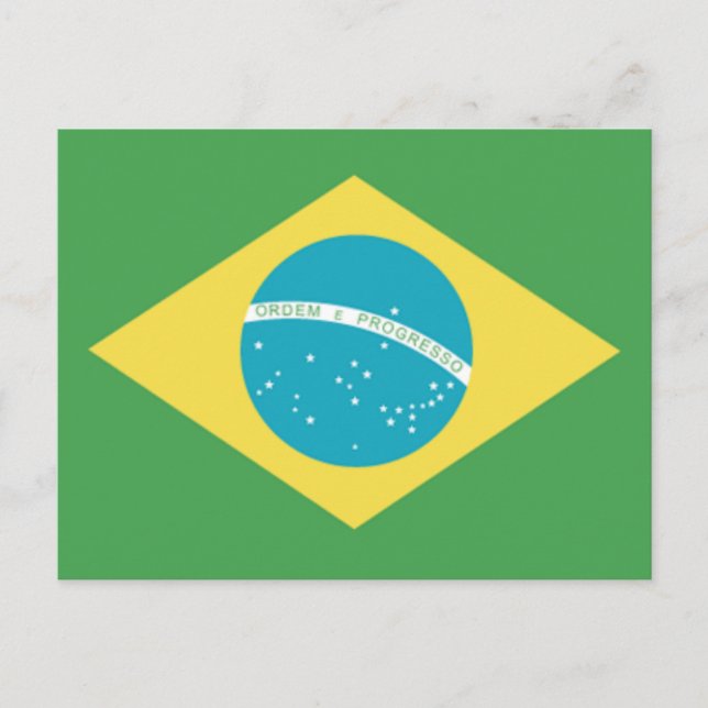 Cartão Postal Cartão-postal da Bandeira do Brasil (Frente)