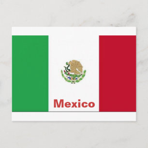Cartão Postal Cartão-postal da Bandeira do México
