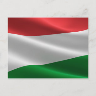 Cartão Postal Cartão-postal da bandeira húngara