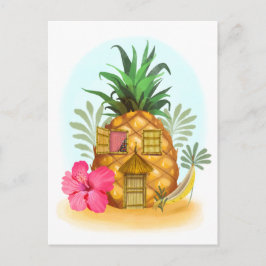 Cartão Postal Cartão-postal da Beach Pineapple