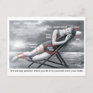 Cartão Postal Cartão-postal da Bela Banheira