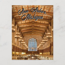 Cartão Postal Cartão-postal da Biblioteca Quad do Michigan