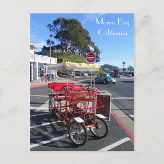 Cartão Postal Cartão-postal da Bicicleta Morro Bay!