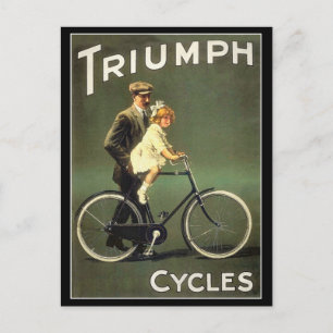 Cartão Postal Cartão-postal da bicicleta Vintage:  Ciclos Trium