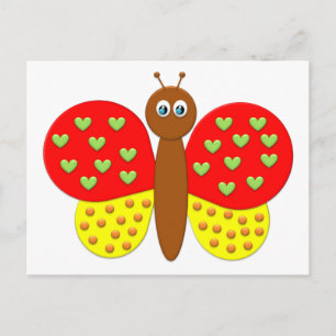 Cartão Postal Cartão-postal da Borboleta BonBon Fantasy