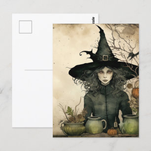 Cartão Postal Cartão-postal da bruxa