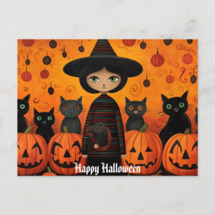 Cartão Postal Cartão-postal da bruxa de Halloween 3