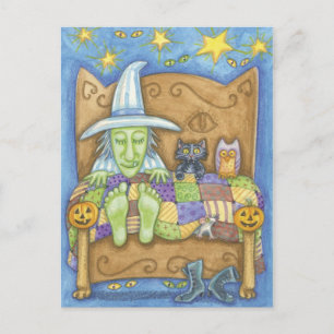 Cartão Postal Cartão-postal da Bruxa do Halloween