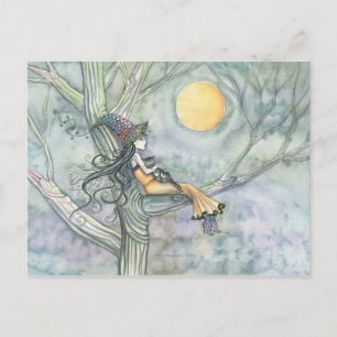 Cartão Postal Cartão-postal da bruxa doce de solidão