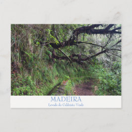 Cartão Postal Cartão-postal da Caldeirao Verde na Madeira com te