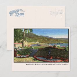 Cartão Postal Cartão-postal da Casa Adamson Malibu com Fonte do 