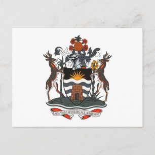 Cartão Postal Cartão-postal da Casaco de Armas de Antígua e Ba