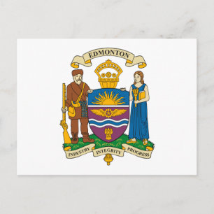 Cartão Postal Cartão-postal da Casaco de Armas Edmonton