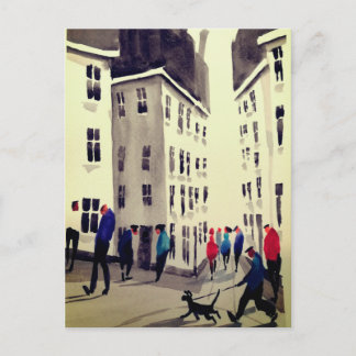 Cartão Postal Cartão-postal da cena da Rua Ocupada