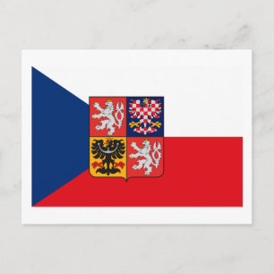 Cartão Postal Cartão-postal da Checoslováquia Flagakia COA