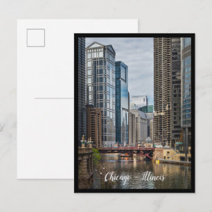 Cartão Postal Cartão-postal da Cidade de Chicago, Illinois