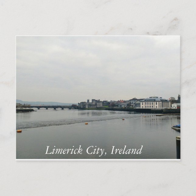 Cartão Postal Cartão-postal da Cidade Limerick (Frente)