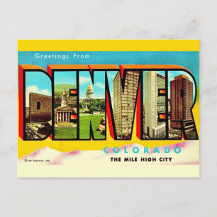 Cartão Postal Cartão-postal da Cidade Mile High de Denver
