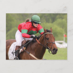 Cartão Postal Cartão-postal da Corrida de Cavalo