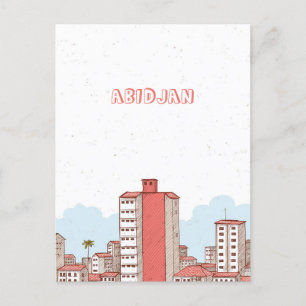 Cartão Postal Cartão-postal da Costa do Marfim de Abidjan