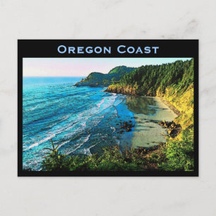Cartão Postal Cartão-postal da Costa do Oregon