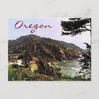 Cartão Postal Cartão-postal da Costa do Oregon