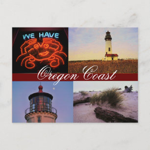 Cartão Postal Cartão-postal da Costa do Oregon