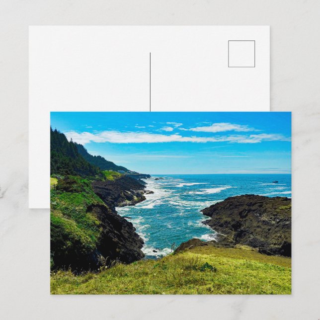 Cartão Postal Cartão-postal da Costa do Oregon (Frente/Verso)