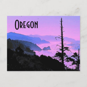 Cartão Postal Cartão-postal da Costa do Oregon