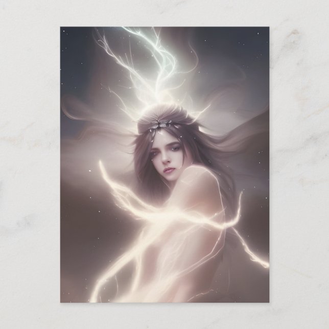 Cartão Postal Cartão-postal da Deusa do Cosmos (Frente)