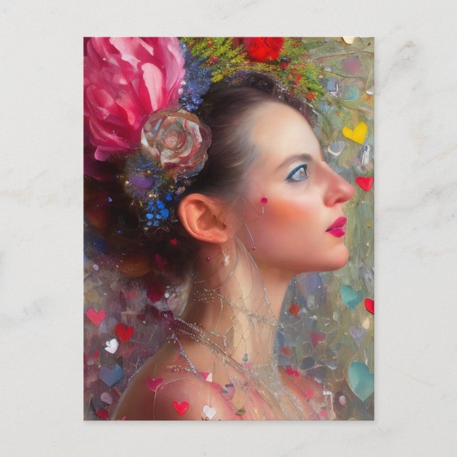 Cartão Postal Cartão-postal da Deusa do namorados (Frente)