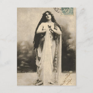 Cartão Postal Cartão-postal da Deusa Eetérea Vintage