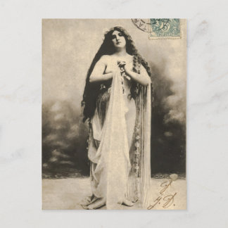 Cartão Postal Cartão-postal da Deusa Eetérea Vintage