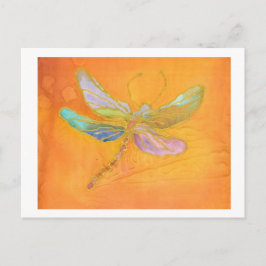 Cartão Postal Cartão-postal da Dragonfly Silk