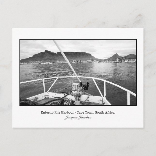 Cartão Postal Cartão-postal da embarcação que entra na Mesa (Frente)