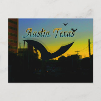 Cartão Postal Cartão-postal da Escultura de Bat de Austin
